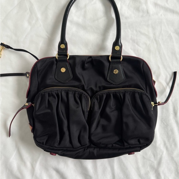 MZ Wallace Handbags - MZ Wallace Black Shoulder Bag with Gold Accents